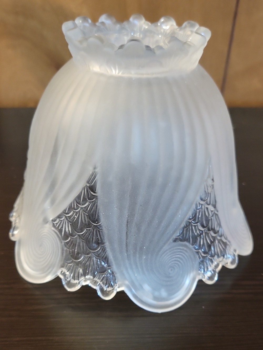 PartyLite Frosted White Tulip Glass Fairy Lamp - Picture 3 of 5